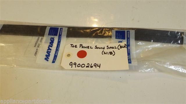 MAYTAG JENN AIR STOVE 99002694 Toe panel sound seal, black NEW IN BAG MAYTAG JENN AIR STOVE 99002694 Toe panel sound seal, black NEW IN BAG